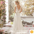 Sexy spaghetti strap slim fit short chapel train lace applique ball gown alibaba wedding dress